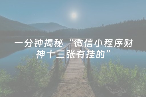分享辅助“微信小程序麻将助赢神器（专用辅牌神器免安装）