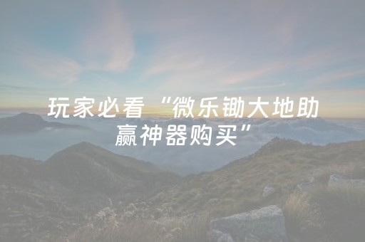 必看教程“家乡大贰如何开挂（专用辅牌神器免安装）