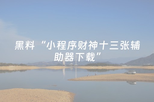 教程辅助“手机打麻将能赢的设备（专用辅牌神器免安装）