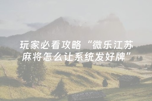 玩家必看攻略“微乐云南麻将挂件神器”（详细透视教程）-哔哩哔哩