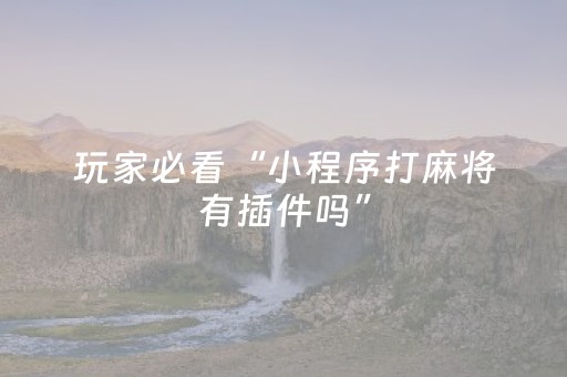 玩家实测“微乐家乡麻将斗地主助赢神器（助赢神器通用版）