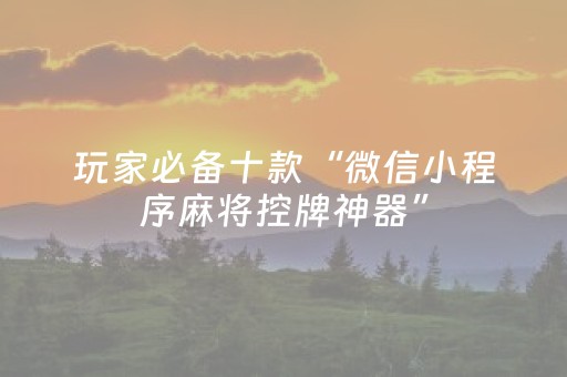 实测结果“情怀麻将控牌器”（详细透视教程）-哔哩哔哩