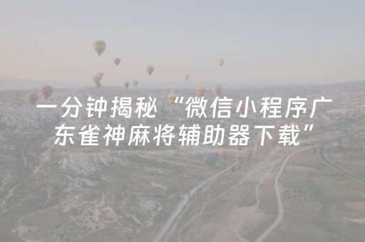 玩家实测“微乐内蒙麻将小程序怎么提高胜率（助赢神器通用版）