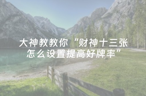 实测教程“边锋斗地主怎么打系统才能给好牌（助赢神器通用版）