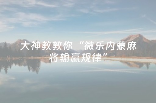 实测分享“星悦陕西麻将铺牌器（助赢神器通用版）
