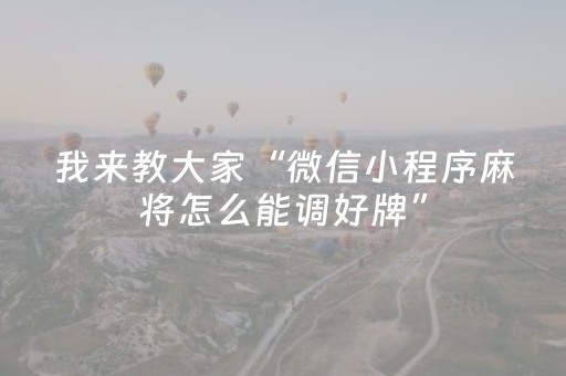 实测辅助“微乐贵阳捉鸡麻将挂先试用后付款”（详细透视教程）-哔哩哔哩