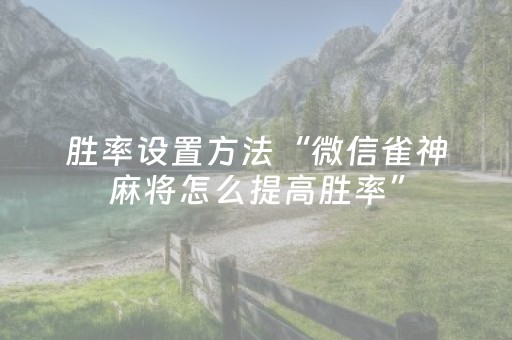 必看教程“微乐云南麻将怎么让系统发好牌（助赢神器通用版）