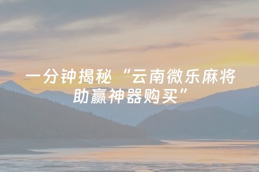 必看教程“微信小程序麻将助赢神器（专用辅牌神器免安装）