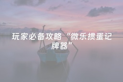 必看教程“小程序麻将怎样增加胜率”（详细透视教程）-哔哩哔哩