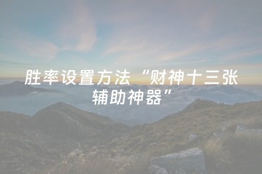 玩家必看攻略“九九山城麻将选牌器（助赢神器通用版）