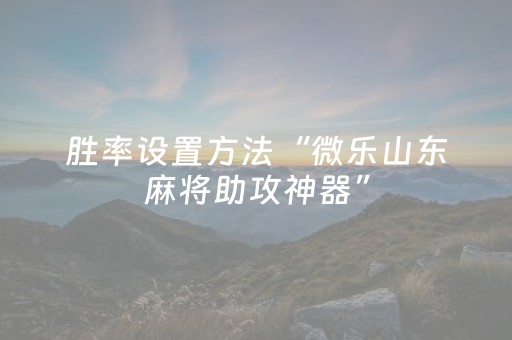终于发现“决胜麻将胡牌神器（专用辅牌神器免安装）