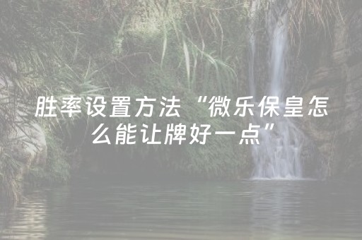 分享辅助“微信跑得快小程序辅助器免费（专用辅牌神器免安装）