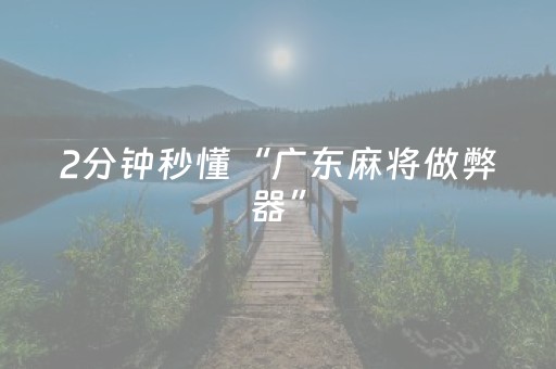 2分钟秒懂“广东麻将做弊器”（开挂神器下载)