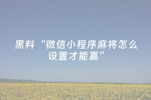 教程辅助“麻将控制器多少钱一个（专用辅牌神器免安装）