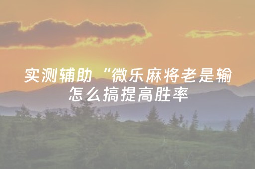 终于发现了“最新程序麻将机一体机（专用辅牌神器免安装）