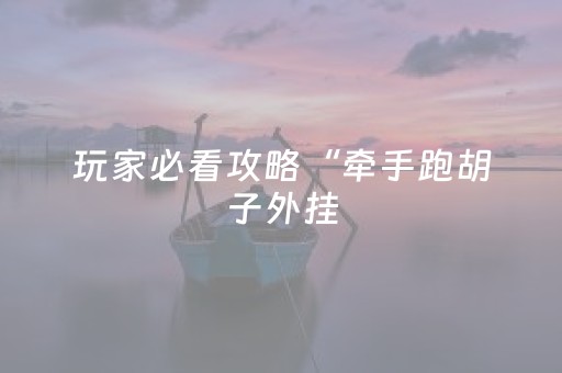 玩家必看攻略“牵手跑胡子外挂（助赢神器通用版）