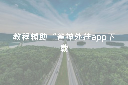 教程辅助“雀神外挂app下载（专用辅牌神器免安装）