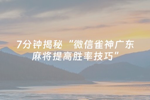 玩家必看攻略“微乐陕西麻将助赢神器”（详细透视教程）-哔哩哔哩