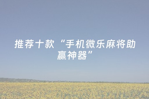 玩家实测“开心泉州麻将外辅工具（助赢神器通用版）
