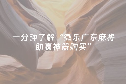 一分钟了解“微乐广东麻将助赢神器购买”（充会员胜率高)