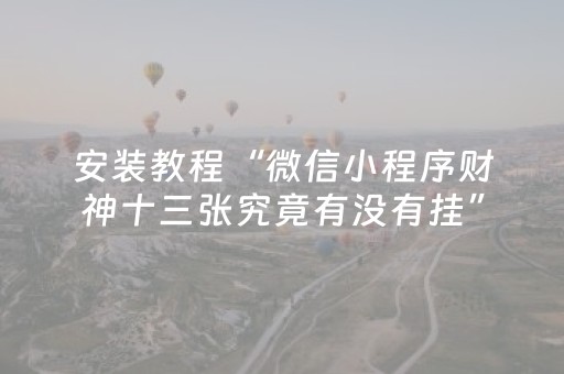 胜率设置方法“安装麻将机控牌软件”（详细透视教程）-哔哩哔哩