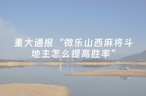 玩家必看攻略“微乐捉鸡开挂视频（专用辅牌神器免安装）