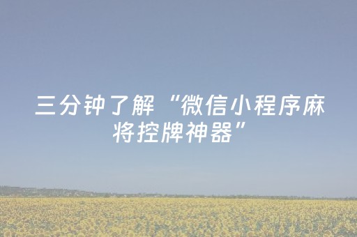 教程辅助“手机红中麻将胡牌神器（助赢神器通用版）