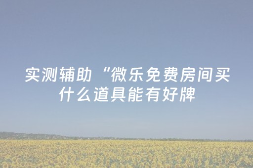 实测辅助“微乐免费房间买什么道具能有好牌（专用辅牌神器免安装）