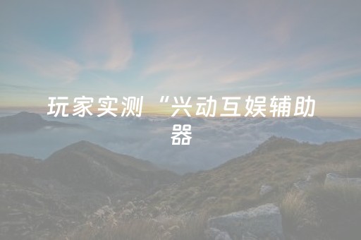 玩家实测“兴动互娱辅助器（助赢神器通用版）