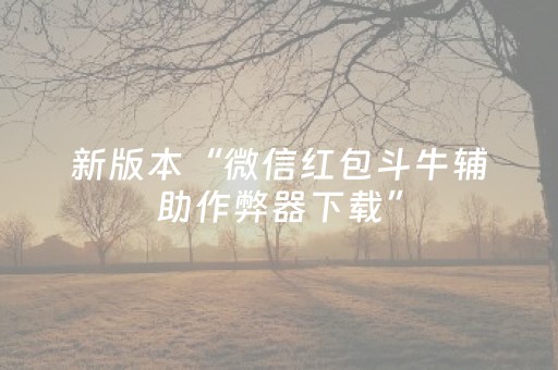 新版本“微信红包斗牛辅助作弊器下载”（详细透视教程）-哔哩哔哩