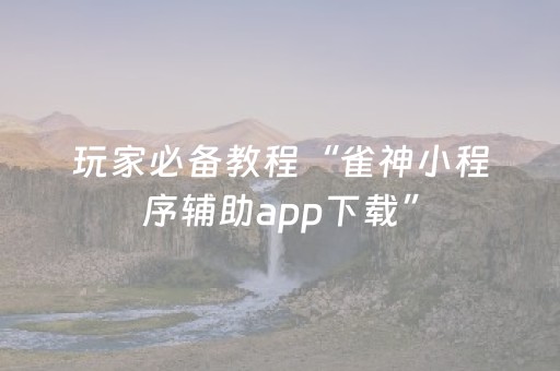 终于发现“手机麻将做弊器最新款（助赢神器通用版）