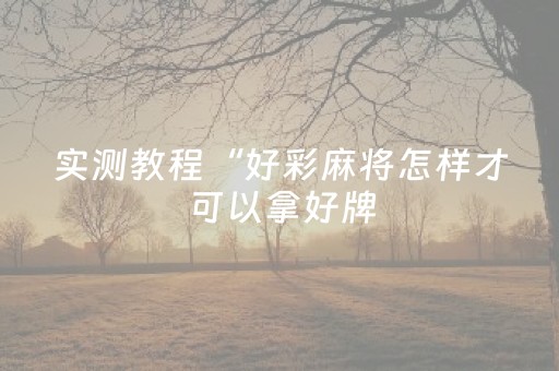 终于发现了“麻将机程序手机能操控吗”（详细透视教程）-哔哩哔哩