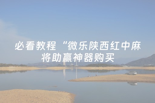 必看教程“微乐陕西红中麻将助赢神器购买（助赢神器通用版）