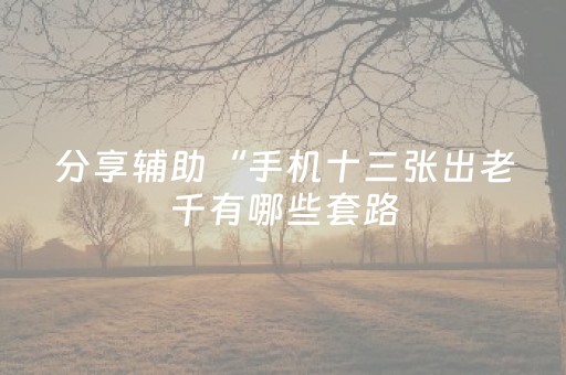 玩家实测“手机控麻将机软件（专用辅牌神器免安装）