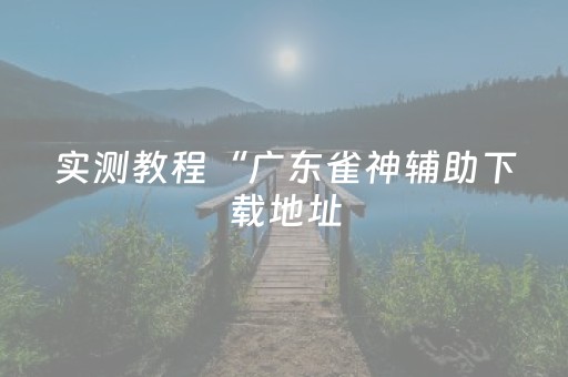 必看教程“手机雀神麻将有挂么（专用辅牌神器免安装）