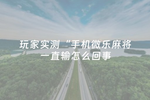 实测辅助“微信小程序微乐麻将怎么能赢（专用辅牌神器免安装）