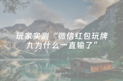 玩家实测“手机微乐麻将怎样打只赢不输（助赢神器通用版）