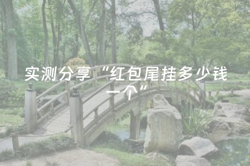 实测分享“红包尾挂多少钱一个”（详细透视教程）-哔哩哔哩