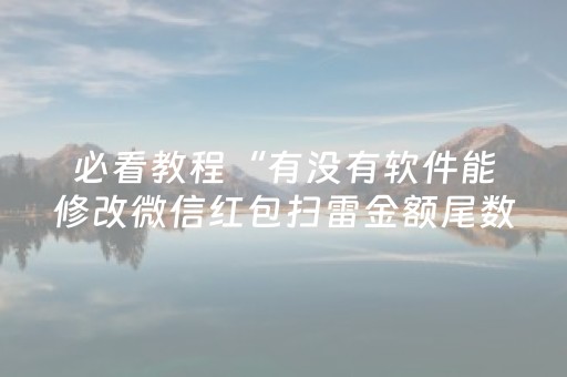 必看教程“有没有软件能修改微信红包扫雷金额尾数”（详细透视教程）-哔哩哔哩
