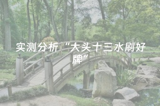 实测分析“大头十三水刷好牌”（详细辅助教程）-哔哩哔哩