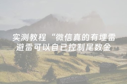 实测教程“微信真的有埋雷避雷可以自已控制尾数金额”（详细透视教程）-哔哩哔哩