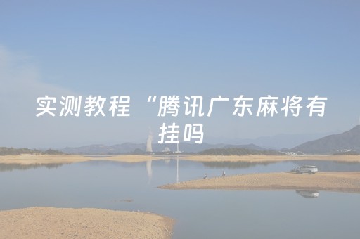 实测教程“腾讯广东麻将有挂吗（专用辅牌神器免安装）