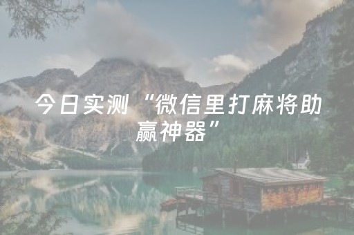 今日实测“微信里打麻将助赢神器”（详细开挂教程）-哔哩哔哩