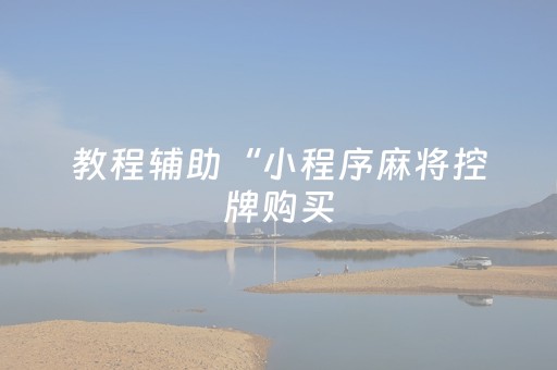 教程辅助“小程序麻将控牌购买（专用辅牌神器免安装）