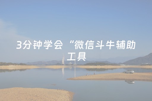 3分钟学会“微信斗牛辅助工具（助赢神器通用版）
