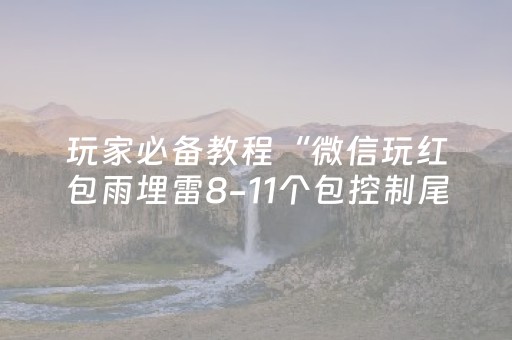玩家必备教程“微信玩红包雨埋雷8-11个包控制尾数”（详细透视教程）-哔哩哔哩