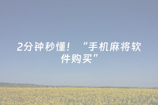 2分钟秒懂！“手机麻将软件购买”（详细辅助教程）-哔哩哔哩