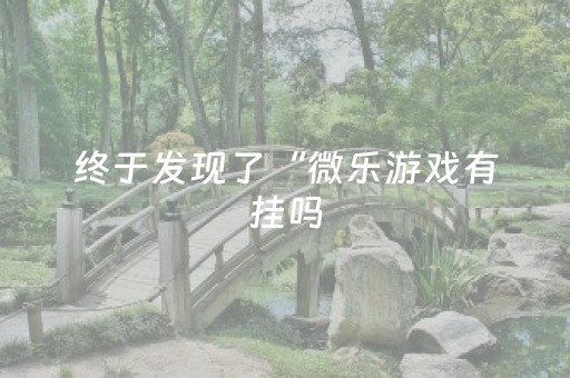 终于发现了“微乐游戏有挂吗（专用辅牌神器免安装）