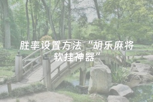 胜率设置方法“胡乐麻将软挂神器”（详细透视教程）-哔哩哔哩