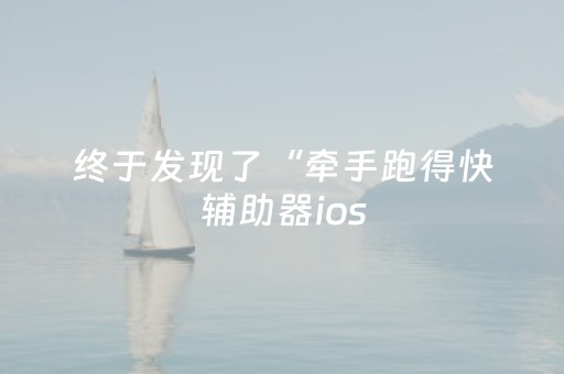 终于发现了“牵手跑得快辅助器ios（专用辅牌神器免安装）